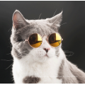 Круглые металлические солнцезащитные очки для домашних животных для домашних животных